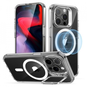 Husa iPhone 15 Pro Max Classic Kickstand Case cu MagSafe de la ESR - transparenta