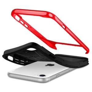Husa Iphone SE 3 (2022),SE 2 (2020) - Spigen Neo Hybrid - Dante Red