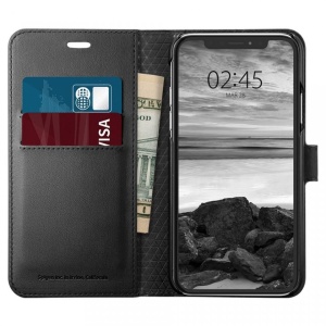 Husa Iphone XS MAX -Spigen Wallet S Neagra