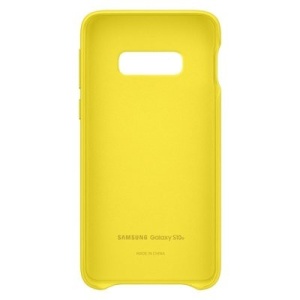 Husa originala Samsung Galaxy S10E-Samsung Leather Cover-Galbena