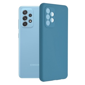 Husa Samsung Galaxy A52 4G/5G -Soft Edge Silicone Blue