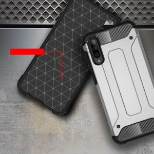 Husă Samsung Galaxy A70-Hybrid Armor Tough Rugged Albastra