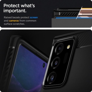 Husa Samsung Galaxy Note 20 Ultra - Spigen Rugged Armor -Neagra