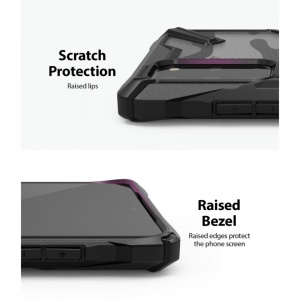 Husa Samsung Galaxy S20 Plus- Ringke Fusion X- Camo Black