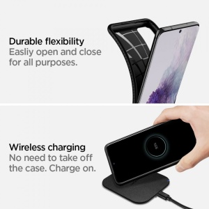 Husa Samsung Galaxy S20 Plus -Spigen Liquid Air- Negru mat