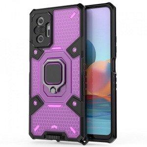 Husa Xiaomi Redmi Note 10 Pro - Honeycomb Armor- Rose Violet