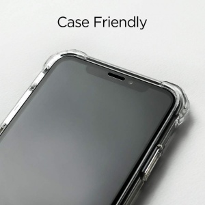 Sticla securizata Iphone 11 -Spigen Glass FC-margine neagra