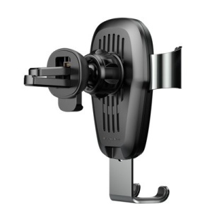Suport auto cu incarcare wireless Baseus Metal Gravity-Negru
