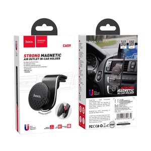 Suport magnetic de telefon pentru masina cu prindere pe grila de ventilatie Hoco CA 59