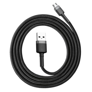 Cablu de date Baseus Cafule micro USB 1M- Negru cu gri