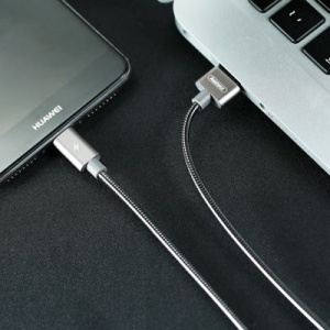Cablu de date Remax Silver Serpent RC-080a -USB Type C -Negru-1 M