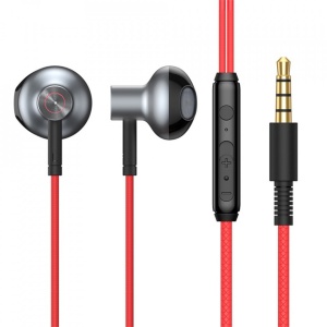 Casti audio in ear cu fir ,microfon Baseus Encok H19 -1.2 m rosii