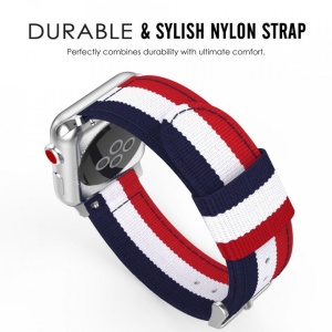 Curea Apple Watch 2 42MM-Tech Protect Welling- Navy/Red