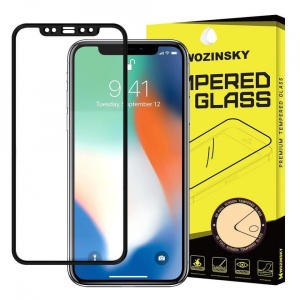 Folie sticla securizata Iphone 12 PRO /Iphone 12 - Wozinsky Full Glue , Full Coveraged- margine neagra