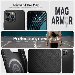 Husa Apple iPhone 14 Pro Max- Spigen Mag Armor