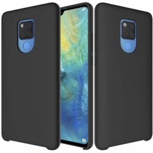 Husa Huawei Mate 20 - Silicone Case Soft Flexible Rubber Cover-Neagra
