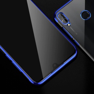 Husa Huawei P Smart 2019-Clear Color case gel-Margine Albastra