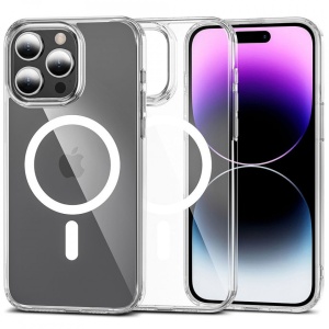 Husa iPhone 15 Pro Max Magsafe Pro transparenta Techsuit
