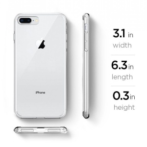 Husa Iphone 7/8 PLUS -Spigen Liquid Crystal -Crystal Clear