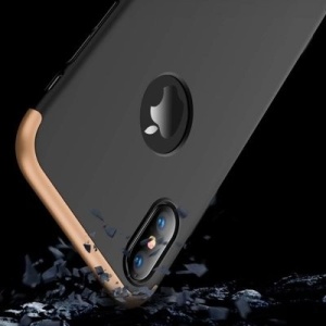 Husa Iphone XR-GKK -Negru cu Auriu