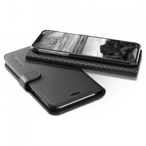 Husa Iphone XS /Iphone X -Spigen Wallet S Neagra