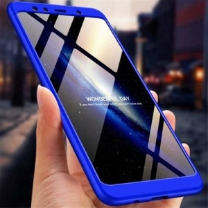 Husa Samsung Galaxy A9 -GKK 360 Front and Back Case Full Body Cover Albastra