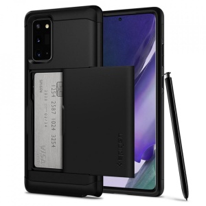 Husa Samsung Galaxy Note 20 -Spigen Slim Armor CS Neagra