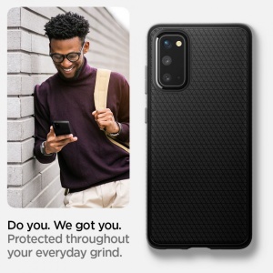 Husa Samsung Galaxy S20 -Spigen Liquid Air- Negru mat