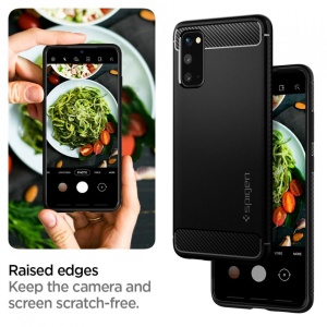 Husa Samsung Galaxy S20 - Spigen Rugged Armor -Neagra