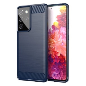 Husa Samsung Galaxy S21 Ultra-Carbon Series-Navy Blue