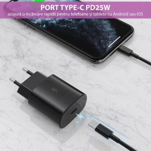 Incarcator de priza Samsung original Wall Charger Type-C Fast Charging, PD 25W- Blister