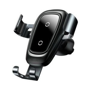 Suport auto cu incarcare wireless Baseus Metal Gravity-Negru