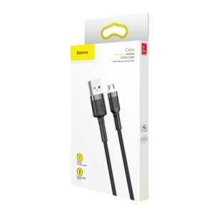 Cablu de date Baseus Cafule micro USB 2M- Negru cu gri
