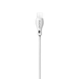 Cablu de date Dudao USB / Micro USB 2.4 A 1m white