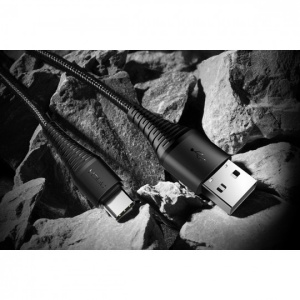 Cablu de date ROCK TYPE-C 100CM Negru