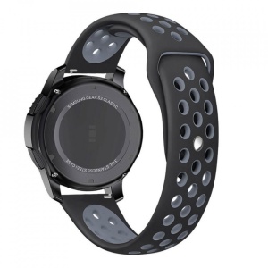 Curea Samsung Galaxy Watch 46MM-Tech Protect Softband-Black/Grey