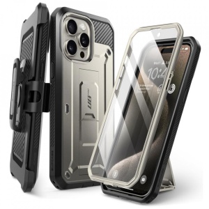 Husa iPhone 15 Pro Max Supcase Unicorn Beetle Pro -Titan Gray