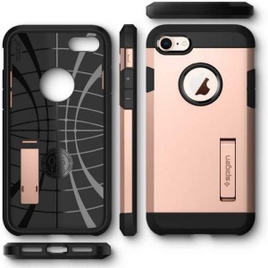 Husa Iphone 7 -Spigen Tough Armor -Blush Gold