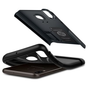 Husa Samsung Galaxy A40-Spigen Slim Armor -Metal Slate