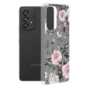 Husa Samsung Galaxy A53 5G -Floral Series Gray