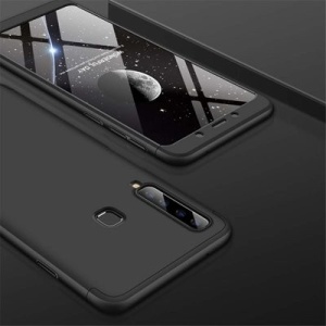 Husa Samsung Galaxy A9 -GKK 360 Front and Back Case Full Body Cover Negru