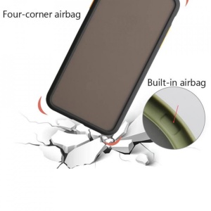 Husa Samsung Galaxy S20 Ultra- Colored buttons case- bumper rosu cu butoane negre