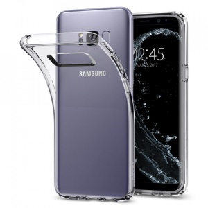 Husa Samsung Galaxy S8 plus-Spigen Liquid Crystal-Crystal Clear