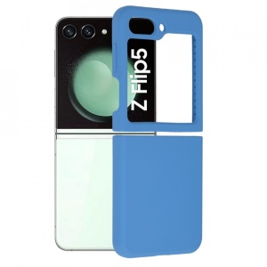 Husa Samsung Galaxy Z Flip5 5G -Soft Edge Silicone Albastra