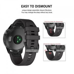 Curea Garmin Fenix 6 PRO -Tech Protect Smooth-Army Green