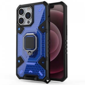 Husa Apple iPhone 13 Pro - Honeycomb Armor- Blue