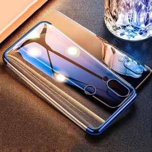 Husa Huawei P Smart 2019-Clear Color case gel-Margine Albastra