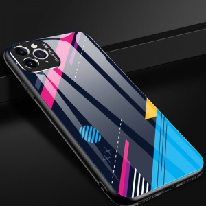 Husa Iphone 11 PRO MAX -Color Glass-cu sticla securizata- pattern 4
