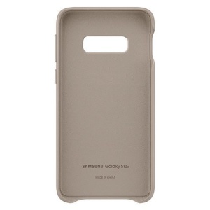 Husa originala Samsung Galaxy S10E-Samsung Leather Cover-Gri
