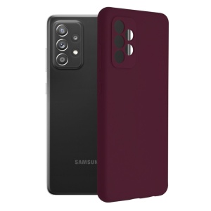 Husa Samsung Galaxy A72 4G/5G -Soft Edge Silicone Plum